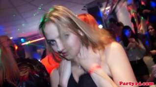 Online film European party teens sucking dicks in the club