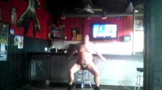 Online film More dancing in a thong at a public bar.