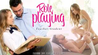 Online film Sadie Blair & Seth Gamble in Role Playing- Teacher & Student Video