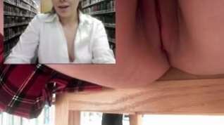 Online film Masturbating And Squirting In A Library