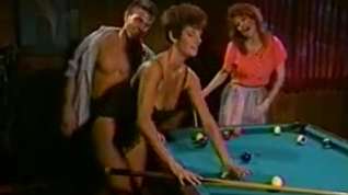 Online film Sharon Mitchell and friend fucked on the pool table