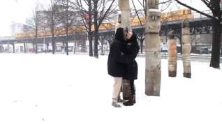 Online film Mareen Deluxe - Public Interracial in the snow