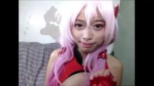 Online film Asian whore in cosplay fuck show