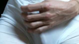 Online film Playing and cumming below my white transparent sexy undies