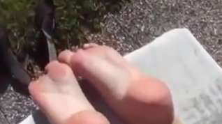 Online film Teens Soles feet foot