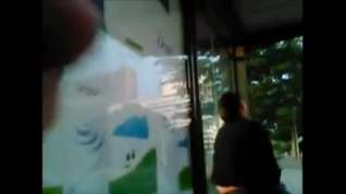 Online film Dick flash in bus stop 5