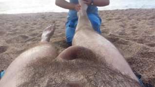 Online film Nude massage on the beach