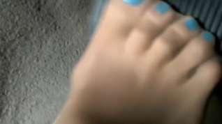 Online film nylon toes pedal pumping
