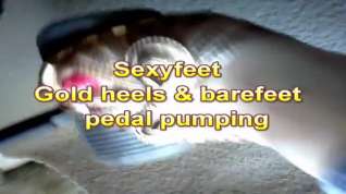 Online film Gold heels pedal pumping