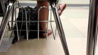 Online film girl girl feet in class (Lydia) pt8