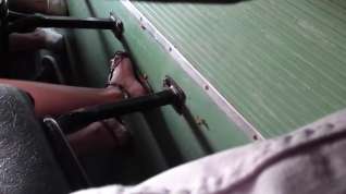 Online film girl girl feet on bus (random)