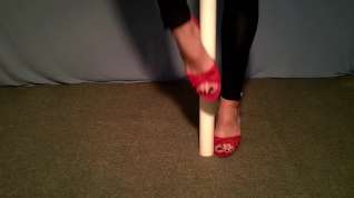 Online film Pole play red heels