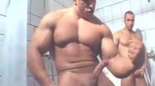 Online film Str8 3 bodybuilders wank in shower