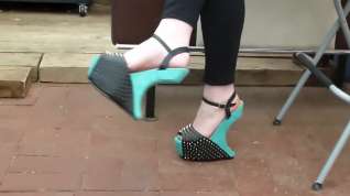 Online film Super Spiked!19cm Heel less Platform Wedges