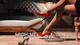 Online film High Heels to - 7 - Red Scene Feet on Colorfull High Heels Foot fetish Film