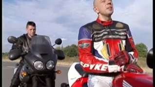 Online film Two bikers have hot gay hunk shag