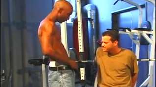 Online film Interracial gym