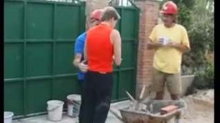 Online film Two construction workers fuck an english housewife