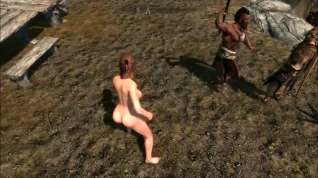 Online film Perils of escaped Skyrim slavegirl twenty edited