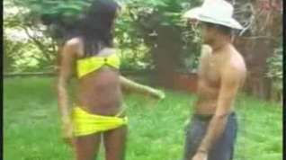 Online film Dude is happy with latina tranny skilful riding outdoor