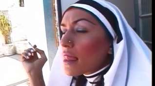 Online film Tranny Nun Gets Banged Outdoor