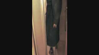 Online film Amateur video of a crossdresser in stockings