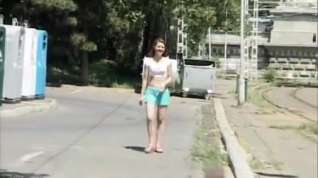 Online film Exotic flashing clip with public scenes 2