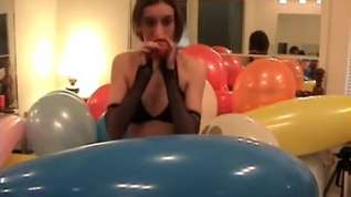Online film Nevah blows to pop balloons, some difficulty is had!