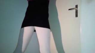 Online film Amateur Crossdresser In White Leggings