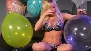Online film Sexy girls Balloon fetish blow to pop compilation 2