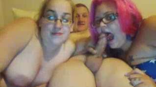 Online film ugly chubby daughters double-blowjob not their fat daddy