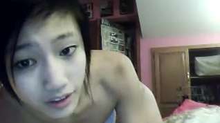 Online film mega cute asian teen on webcam