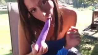Online film Dirty hot girl slut outdoors on webcam masturbating