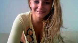 Online film Busty blonde on webcam