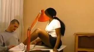 Online film French black girl sodomised by tutor