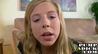 Online film Teen blonde gives a handjob