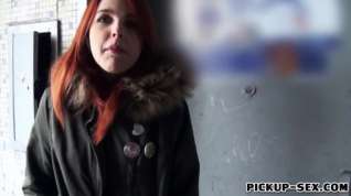 Online film Amateur red haired Eurobabe Amarna Miller nailed for money