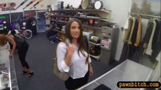 Online film Big butt amateur railed at the pawnshop to earn extra money