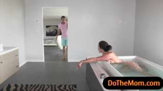 Online film Milf caught her stepson ###ing on her in the bathroom