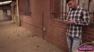 Online film Colby Keller and Dato Foland meet and have really good sex in the alley