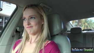 Online film Busty amateur blonde teen Mila Evans pussy fucked in the car