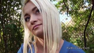 Online film Dude fucks sexy amateur blonde outdoor