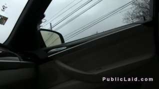 Online film Russian amateur fucking in the car in public pov