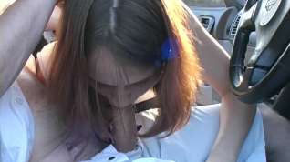 Online film Nata in beautiful minx giving blowjob in the car