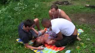 Online film July in gang bang sex porn video filmed in the outdoors