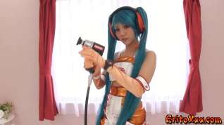 Online film Rei Mizuna is a super cute japanese teen cosplay superhero