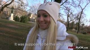 Online film Cute amateur blonde Euro slut drilled in the woods