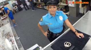 Online film Police officer with huge boobs got fucked in the backroom