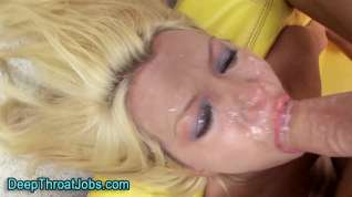 Online film Mouth fucked blonde wam