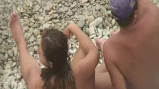 Online film Shagging her holes on the beach
